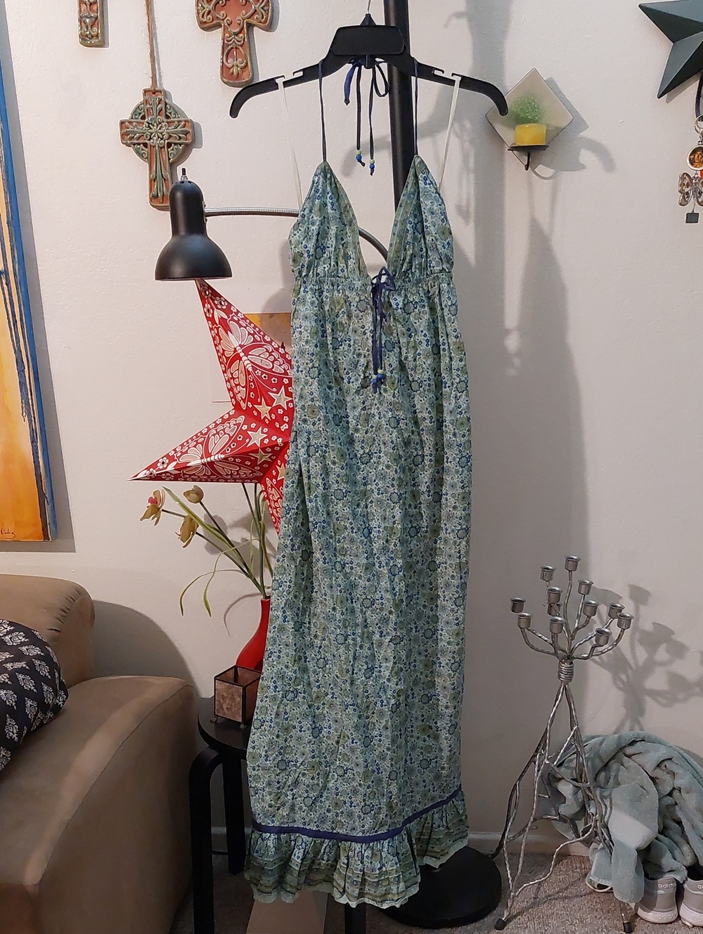 Super Cute Halter Maxi Dress